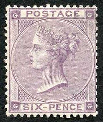 SG84 6d Lilac SUPERB Mint very Fresh with great centering cat 2250 pounds