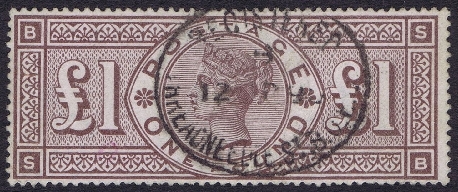 1884 SG 185 1 Crowns SB Very Fine Used Cat 280000