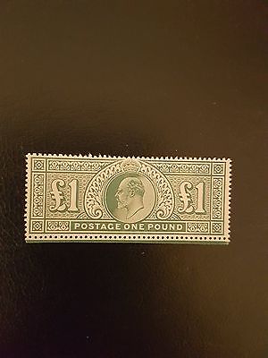 GB 1902 SG266 Mint King Edward VII 1 Dull bluegreen UM Superb