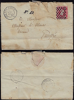 Italy France 1852  Cover AixlesBains