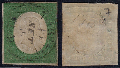 Italy Sardinia 1854   7  Used stamp