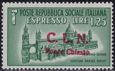 ITALY LOCAL ISSUE CLN 1945 Ponte Chiasso Espresso L125  MH Signed G79546