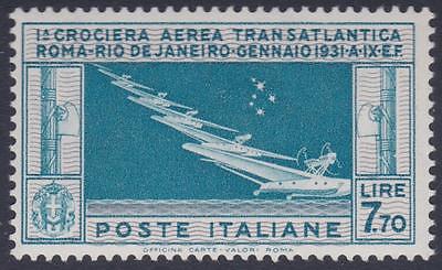 ITALY 1930 Airmail Balbo Cruise L770 MNH Luxus quality  Signed  G81209