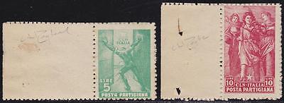 ITALY LOCAL ISSUES CLN 1945 Parma set 2v  low printing  MNH  RARE G81020