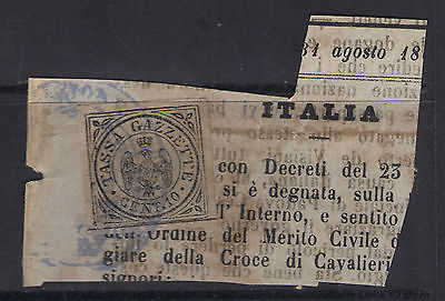 1859 Regno Modena  Tassa Gazzetta 10 c Giornale   Italy Italien Italie Italia 