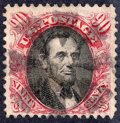 US Stamp 122 Lincoln 90c Used Very Fine Appearing