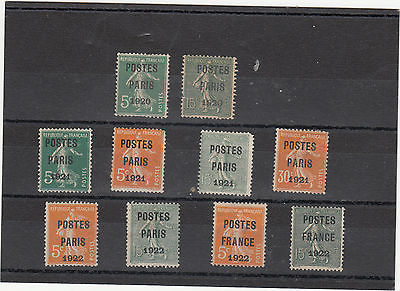 FRANCE timbres preobliteres n 245263031 signe BRUN3637cote 2385
