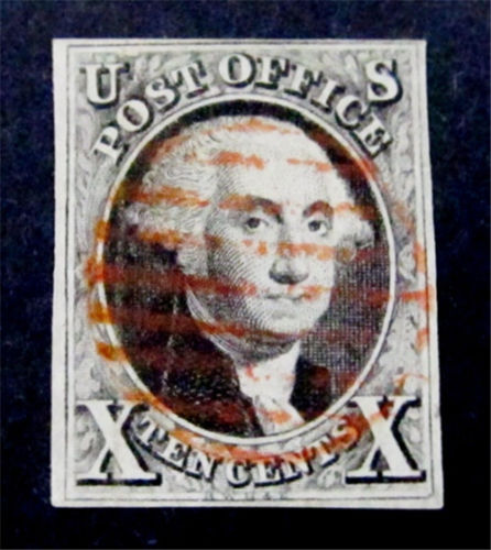 nystamps US Stamp  2 Used 1000 Red Cancel 