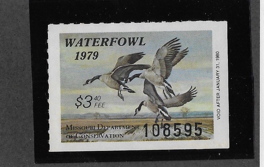 US Missouri 1 state Duck Stamp 1979 340 Canada Geese mint never hinged scarce