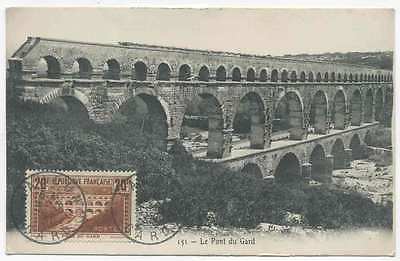 FRANCE 1931  20Fr PONT DU GARD ON MAXIMUM CARD H176