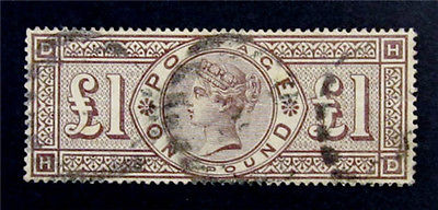 nystamps GB Great Britain Victoria Stamp  110 Used 3250