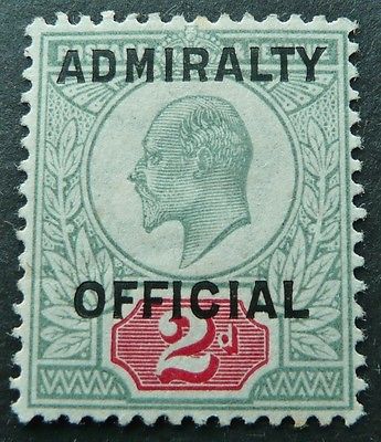 1903 GB ADMIRALTY OFFICIAL SG 0110 2d STAMP  MH  SEE