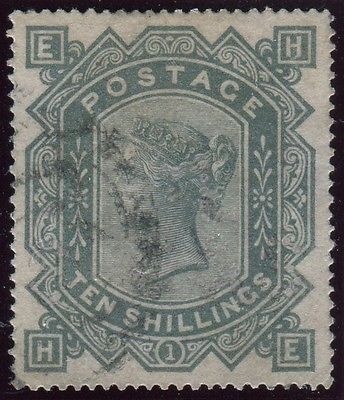 Sg 128 10 Greenish Grey  A fine used example with light Postmark