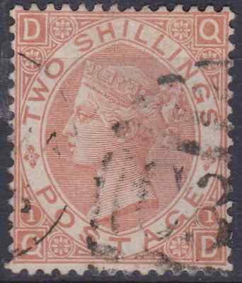 GB 1880 Used 2 Brown SG121 Cat 4200