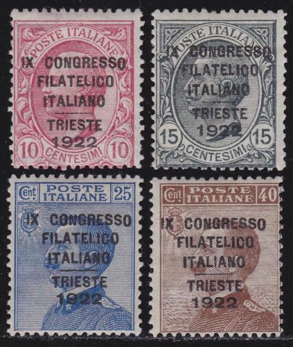 ITALY 1922 Philatelic Congress set 4v  MNH TOP QUALITY G74602
