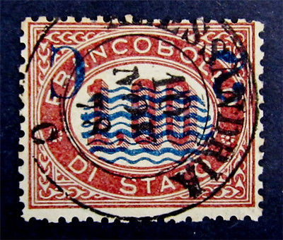 nystamps Italy Stamp  41a Used 1600 Inverted Surcharge