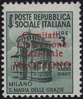 ITALY LOCAL ISSUES CLN 1945 Maccagno L3  MNH  Rare G81134