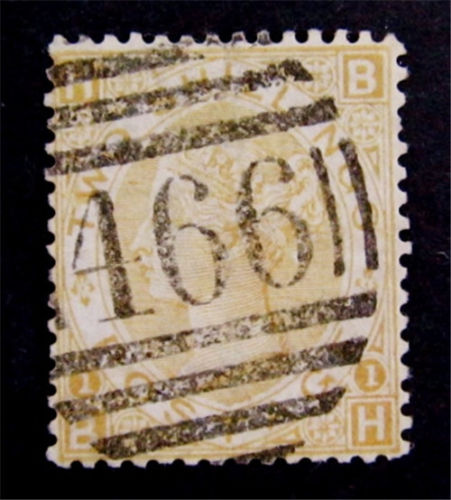 nystamps GB Great Britain Victoria Stamp  56 Used 3750 Rare 2 Shilling Brown