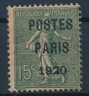 38385 France 192022 Good SCARCE precancel stamp VF MNH signed CALVES V630