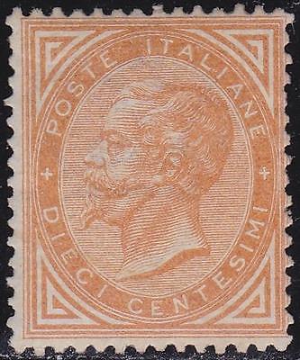 ITALY 1863 VEII 10c De La Rue printing  MNH XF  Signed G78818