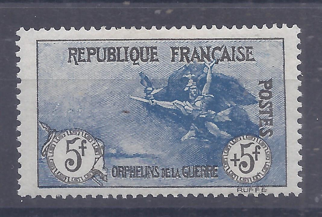 France 191718 War Orphans 5f  5f hinged mint