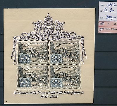 LF46686 Vatican 1952 stamp centenary  sheet MNH cv 300