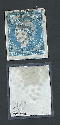N44B SUPERBE LUXE SIGNE BRUN TIMBRE STAMP FRANCE
