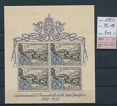 LF45561 Vatican 1952 stamp centenary  good sheet MNH cv 300