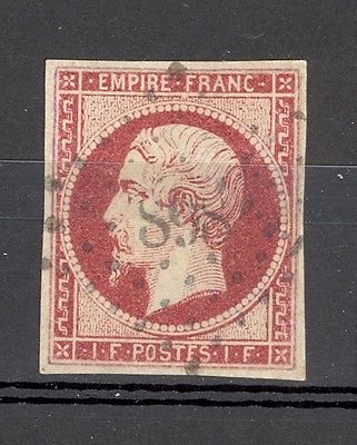 France Yvert 18 Beau timbre pas aminci Cote 3250 euros 