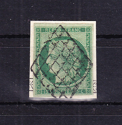 Frankreich Nr 2 auf Briefstck mit zentrischem TOPStempel France Z052