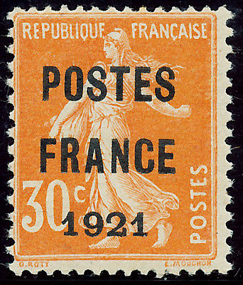 FRANCE PREO   N35 1921  NEUF   SIGNE COTE 6500  VOIR 