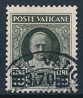 33221 Vatican 1934 Good RARE stamp Very Fine used Value 495