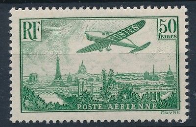 58132 France Airmail 1936 Plane Scarce MH Very Fine stamp 1200
