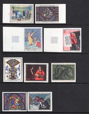 France Wonderful Lot of IMPERFORATED Stamps  OG MNH  Pls Read Description
