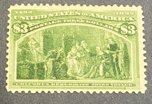US Stamp  243 Mint OG H 1600  Very Nice Rare Stamp