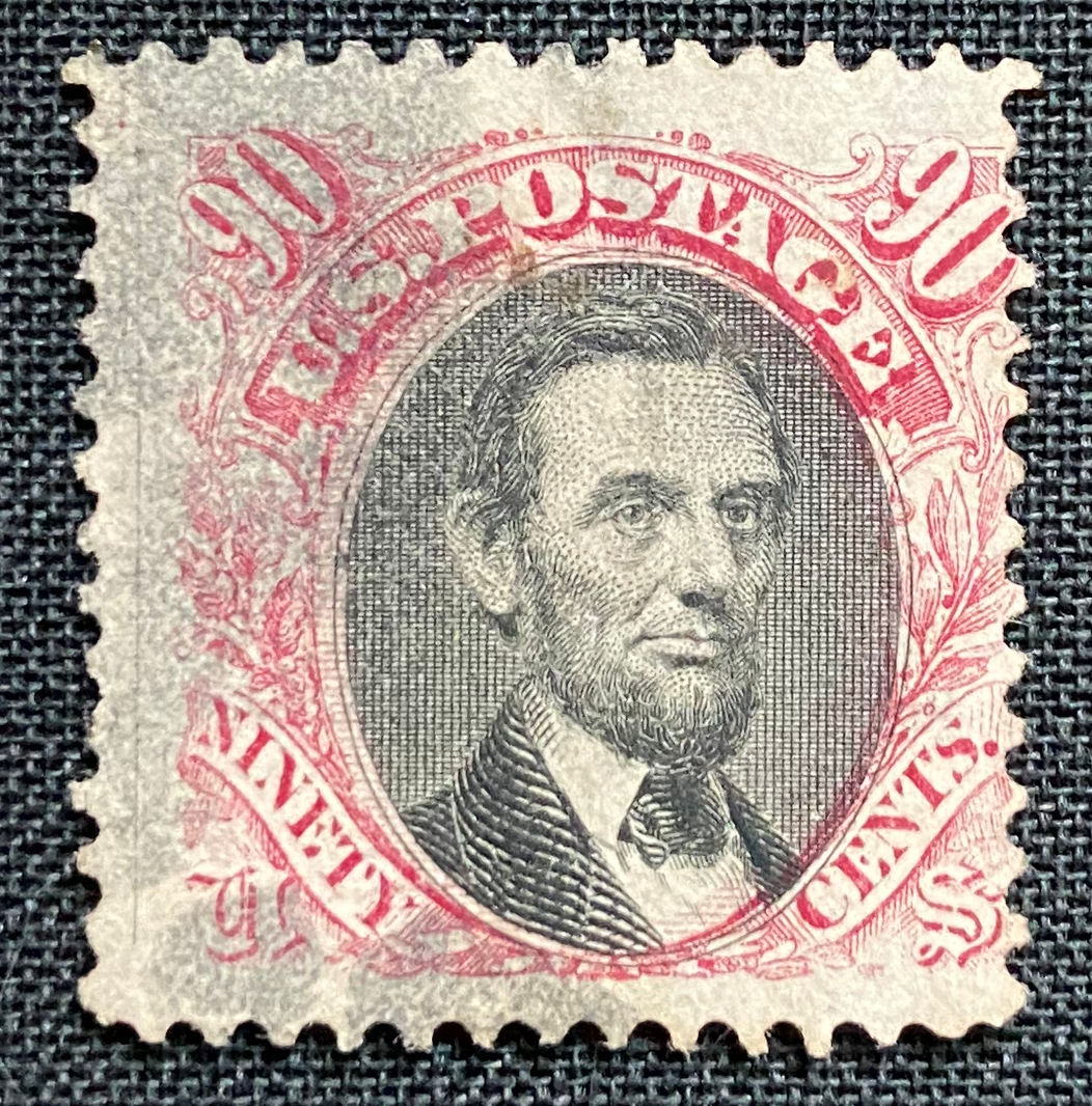 US Scott 122 90 Abraham Lincoln  Used 1869 Pictorial