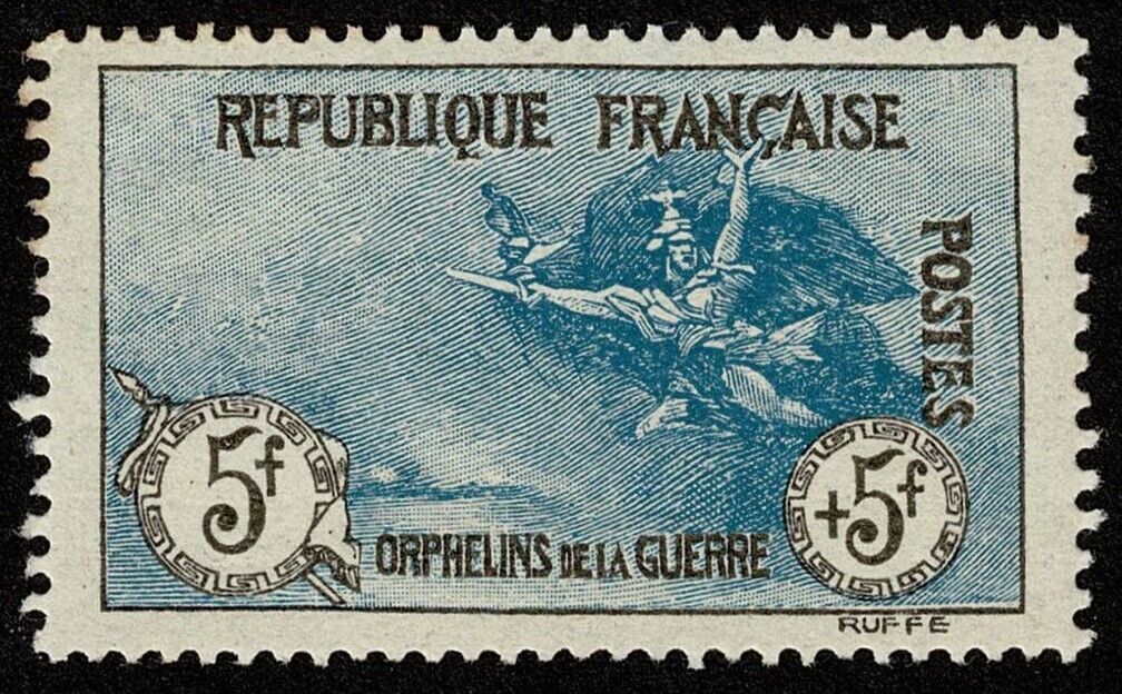 France Stamp ScottB10 Semi Postal Mint H OG Well Centered