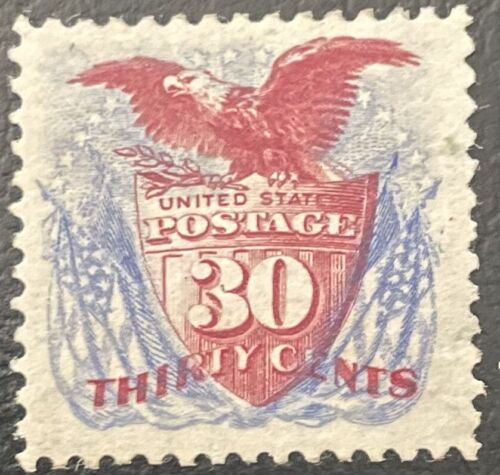 US Stamp Scott 131 Mint Tiny Thin Regummed With Certificate