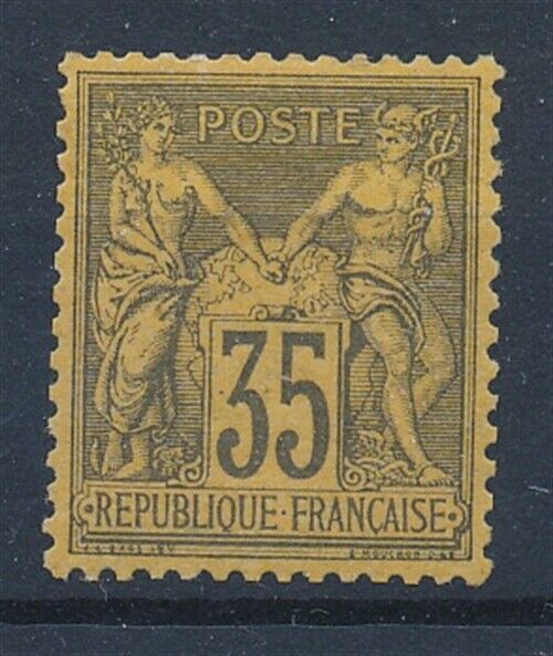 58956 France 1878 Rare type II MNH VF good centered signed Maury stamp 1900