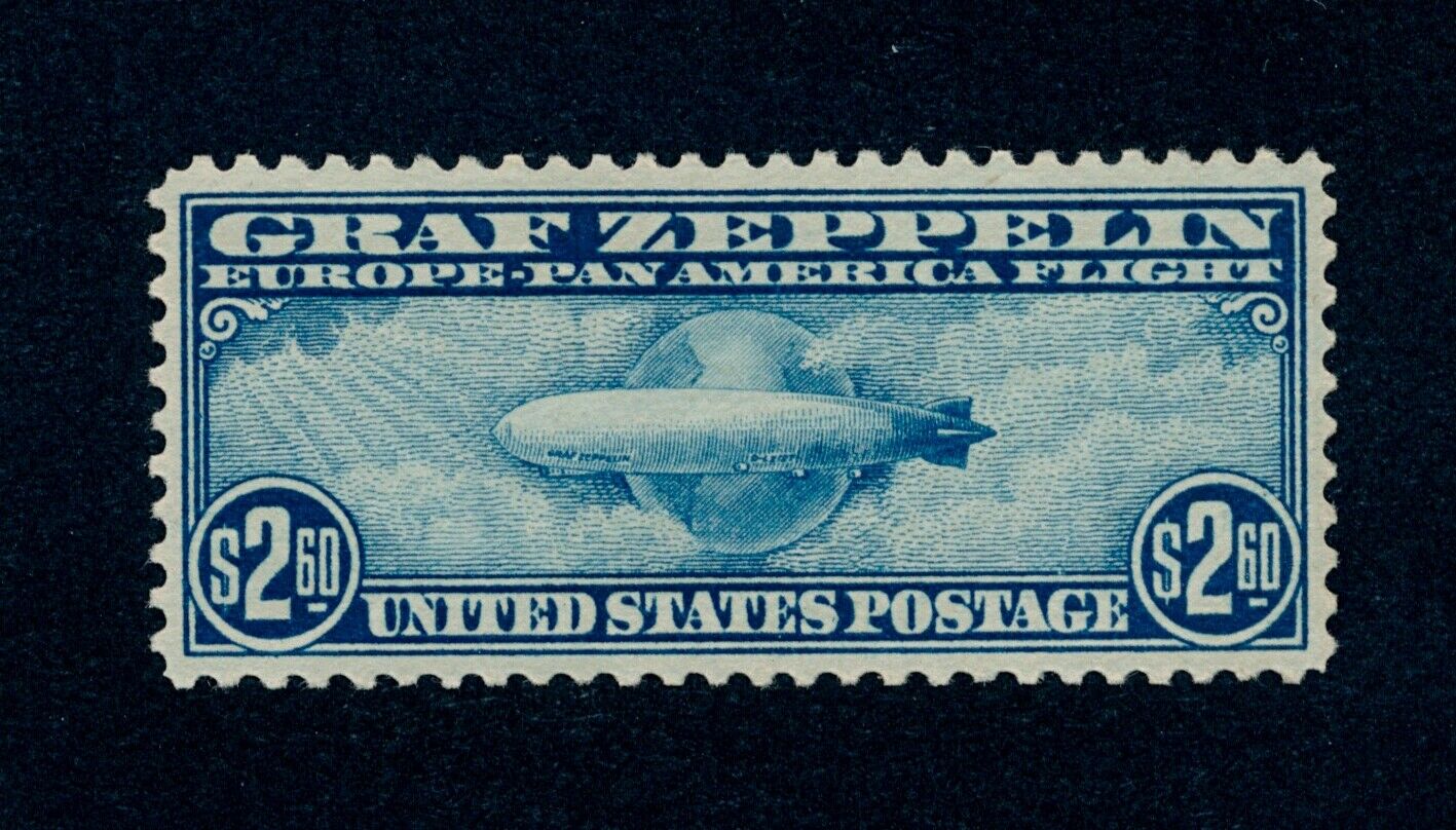 drbobstamps US Scott C15 Mint NH OG VFXF Sound Zeppelin Airmail Stamp