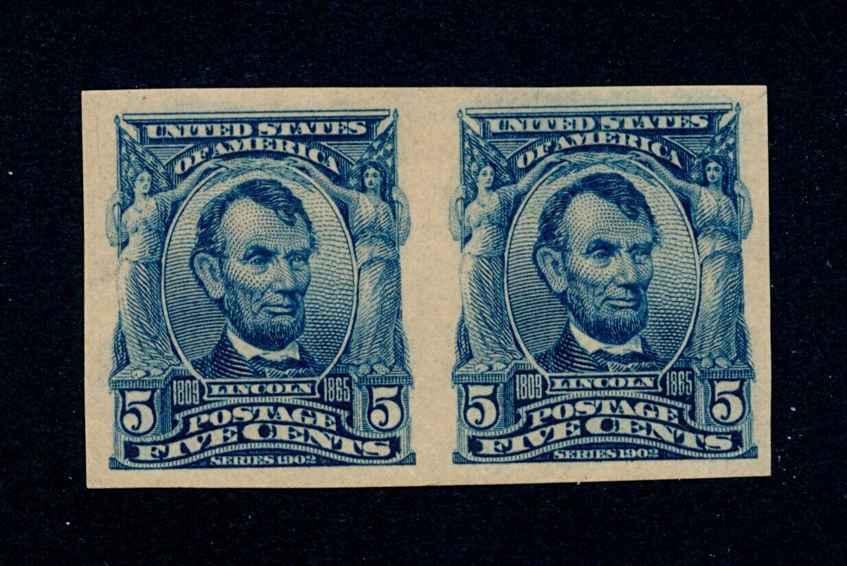 drbobstamps US Scott 315 Mint Hinge Remnant OG Sound Pair Stamps SCV 725