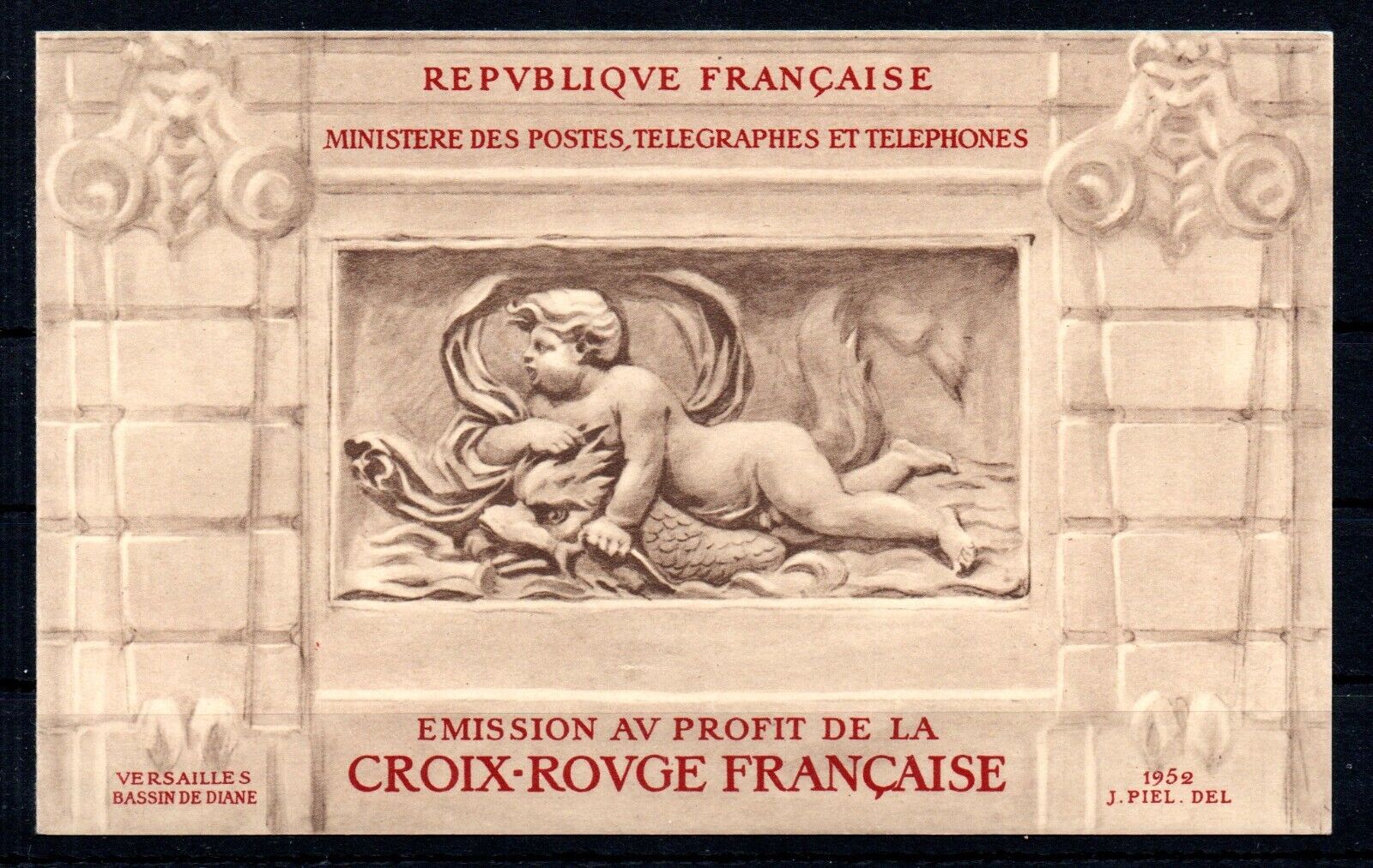 FRANCE  1952  RED CROSS  very scarce FIRST BOOKLET  MNH