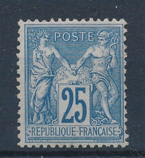 58950 France 1876 Rare MNH VF Type II multiple signed stamp 1600