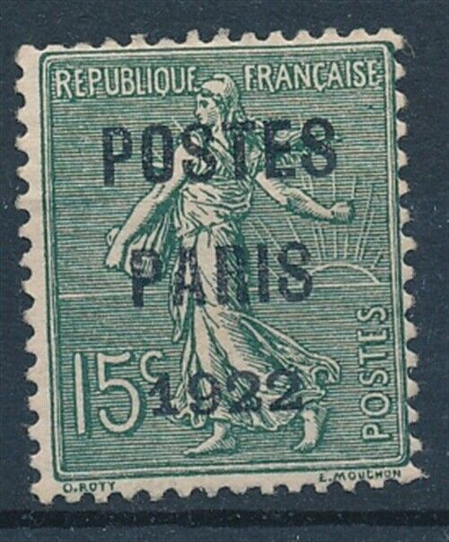 4414 France 1921 RARE precancel stamp FVF MH val 1900 Sign Calves