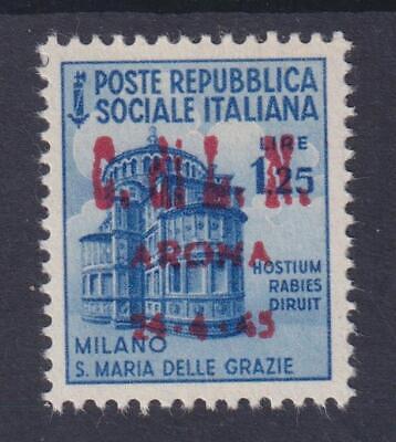 ITALY LOCAL ISSUES CLN 1945 Arona L125 scarce signed cat  6600  M310